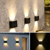6 Ledli Solar Güneş Enerjili Aplik Led, Dekoratif Duvar Monteli Gün Işığı Led Bx40