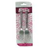 6 Parça  Metal Tatlı Çatalı Bx40