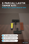 6 Parçalı Patlak Lastik Tamir Kiti Araba Motosiklet Bisiklet Onarım Seti BX-313440
