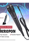 6.5 Mm Jack Kablolu Karaoke Mikrofonu Tekli Paket Standart Model Ses Sistemi Icin BX-313571