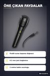6.5 Mm Jack Kablolu Karaoke Mikrofonu Tekli Paket Standart Model Ses Sistemi Icin BX-313571