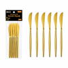 60 Parça Gold Yemek Bıçak Seti 21cm - 1 Paket İçinde 6 Adet Vardır - 10 Paket Gönderilir Bx40