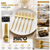 60 Parça Gold Yemek Çatal Seti 21cm - 1 Paket İçinde 6 Adet Vardır - 10 Paket Gönderilir Bx40