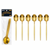 60 Parça Gold Yemek Kaşık Seti 21cm - 1 Paket İçinde 6 Adet Vardır - 10 Paket Gönderilir Bx40