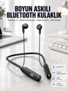 60 Saat Kablolu Boyun Askılı Dijital Göstergeli Bluetooth Kulaklığı Yeni Nesil