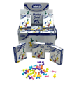 648 Adet Harita Çivisi Mantar Pano İğnesi 12x18pcs Renkli Silindirik Bx40