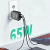 65w Hızlı Şarj Edebilen Type C Uçlu Şarj Aleti Bx40