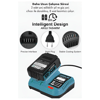 6pcs Usta Elektrikli Alet Seti Şarjlı=21v Spral Taşlama - Hilti - Bağ Makas - Somun Sökme - Darbeli Vidalama - Budama Testere Plastik Çantal Asr-1111 Bx40