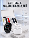7 Kordonlu Akıllı Saat Ve Yeni Nesil Kulaklık Dokunmatik Ekran Android ve İOS Uyumlu