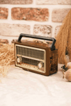 8 Bantlı Nostaljik Radyo - Bluetooth, USB, SD Kart Desteği ve Hoparlör Özellikli