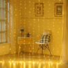 8 Fonksiyonlu 200 Led 10 Saçak Şerit Led 2x2 Perde İp Led (gün Işığı) Bx40