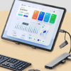 8 İn 1 Usb Çevirici Notebook Macbook Type-c Uyumlu Görüntü Aktarıcı Hub Bx40