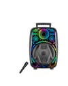 8 İnç Taşınabilir Karaoke Hoparlör Mikrofonlu RGB Işıklı Bluetooth Speaker