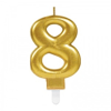8 Rakam Mum Gold Renk Bx40