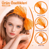 80’ler 90’lar Neon Turuncu Dantel Taç Fiyonklu Bx40