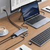 8in1 Type-c Çoklayıcı Hub Hdmı 4k Usb 3.0 Sd Tf Kart Rj45 Ethernet Dönüştürücü Adaptör Bx40