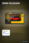 Açık Kırmızı 1/32 Mini Cooper Model Araba Koleksiyonluk Vitrin Oyuncak - Tekli BX-313417