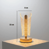 Açık Silindirik Kristal Damla model Led Masa Lambası – Gold Tabanlı, Dokunmatik, 3 Renk Işık Modlu, Şarjlı Modern Dekoratif Gece Lambası Bx40
