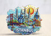 Ahşap İstanbul Temalı Magnet - Model 4