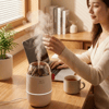 Ahşap Odun Ateşi Tasarımlı 280 Ml Ultrasonik Hava Nemlendirici & Aroma Difüzör – Soğuk Buhar Makinesi, Led Işıklı, Ortam Nemlendirici Bx40