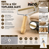 Ahşap Saplı Metal Tiftik Tüy Toplama Bx40