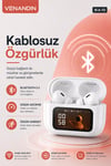 Akıllı Ekranlı Şarj Kutusuna Sahip Kablosuz Kulaklık Kulak İçi Stereo Ses Özellikli