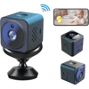 Akıllı Mini Kamera 1080P HD WiFi Mobil Uygulamalı Şarjlı Gece Görüşlü Çift Yönlü Ses Kart Destekli