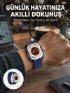 Akıllı Saat 360 mAh Çoklu Spor Modlu Lacivert Siyah Kordon Yeni Nesil