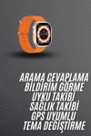 Akıllı Saat Arama Cevaplayan Bildirim Görme Yeni Nesil Bluetooth Bağlantılı