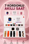 Akıllı Saat Bluetooth Kulaklık Hediyeli Bildirim Görme Sesli Görüşme Çoklu Kordon