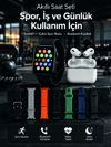 Akıllı Saat, Bluetooth Kulaklık ve 7 Farklı Kordon Tek Kutuda Günlük Kullanım ve Spor İçin
