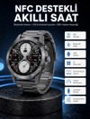 Akıllı Saat Çelik Kordon Çağrı Cevaplama Amoled Ekran Titreşimli Uyku ve Sağlık Takibi