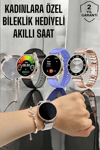 Akıllı Saat Kadınlara Özel Arama Cevaplayan Bluetooth Bağlantılı
