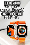 Akıllı Saat NFC ve GPS Uyumlu Uyku ve Sağlık Takibi Sesli Görüşme