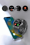 Akıllı Saat Sağlık ve Fitness Takibi Bluetooth Bağlantılı Dokunmatik Ekran