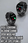Akıllı Saat Sesli Görüşme Bluetooth Bağlantılı 3 Kordonlu Yeni Nesil