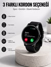 Akıllı Saat Sesli Görüşme Bluetooth Bağlantılı 3 Kordonlu Yeni Nesil