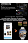 Akıllı Saat Siyah Sim Kartlı GPS Nabız Uyku Takip 1000-2000 mAh Batarya Deri Kordon