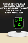 Akıllı Saat Wireless Şarj Yüksek Çözünürlüklü Müzik Dinleme Sesli Cevaplama