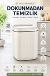 Akıllı Sensörlü 20 Litre Çöp Kovası Sessiz Kapaklı Modern Hijyenik Ev Tipi Çöp Kutusu