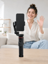 Akıllı Takipli Gimbal Selfie Stick Profesyonel Video Çekim Stabilizatörü Uzayabilir Tripod Bluetooth Kumandalı