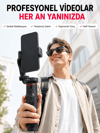 Akıllı Takipli Gimbal Selfie Stick Profesyonel Video Çekim Stabilizatörü Uzayabilir Tripod Bluetooth Kumandalı