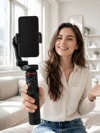 Akıllı Takipli Gimbal Selfie Stick Profesyonel Video Çekim Stabilizatörü Uzayabilir Tripod Bluetooth Kumandalı