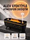Alev Efektli Hava Nemlendirici 280 ML Esansiyel Yağ Uyumlu Jöle Yağmur Efektli Difüzör