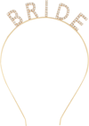 Altın Gold Renk Bekarlığa Veda Kristal Taş Bride Tacı İthal 16x10 Cm Bx40
