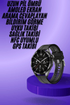 Amoled Ekran 3 Kordonlu Akıllı Saat 5.0 Bluetooth Bağlantılı Android ve İOS Uyumlu