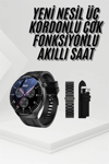 Amoled Ekran Metal Deri Silikon Kordonlu Uyku ve Sağlık Takibi