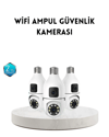 Ampul Tipi WiFi Kamera 2MP Lensli Full HD Görüntü ve Akıllı Hareket Algılama