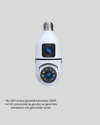 Ampul Tipi WiFi Kamera 2MP Lensli Full HD Görüntü ve Akıllı Hareket Algılama