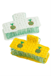 Ananas Örgülü Mandal Toka 8 cm